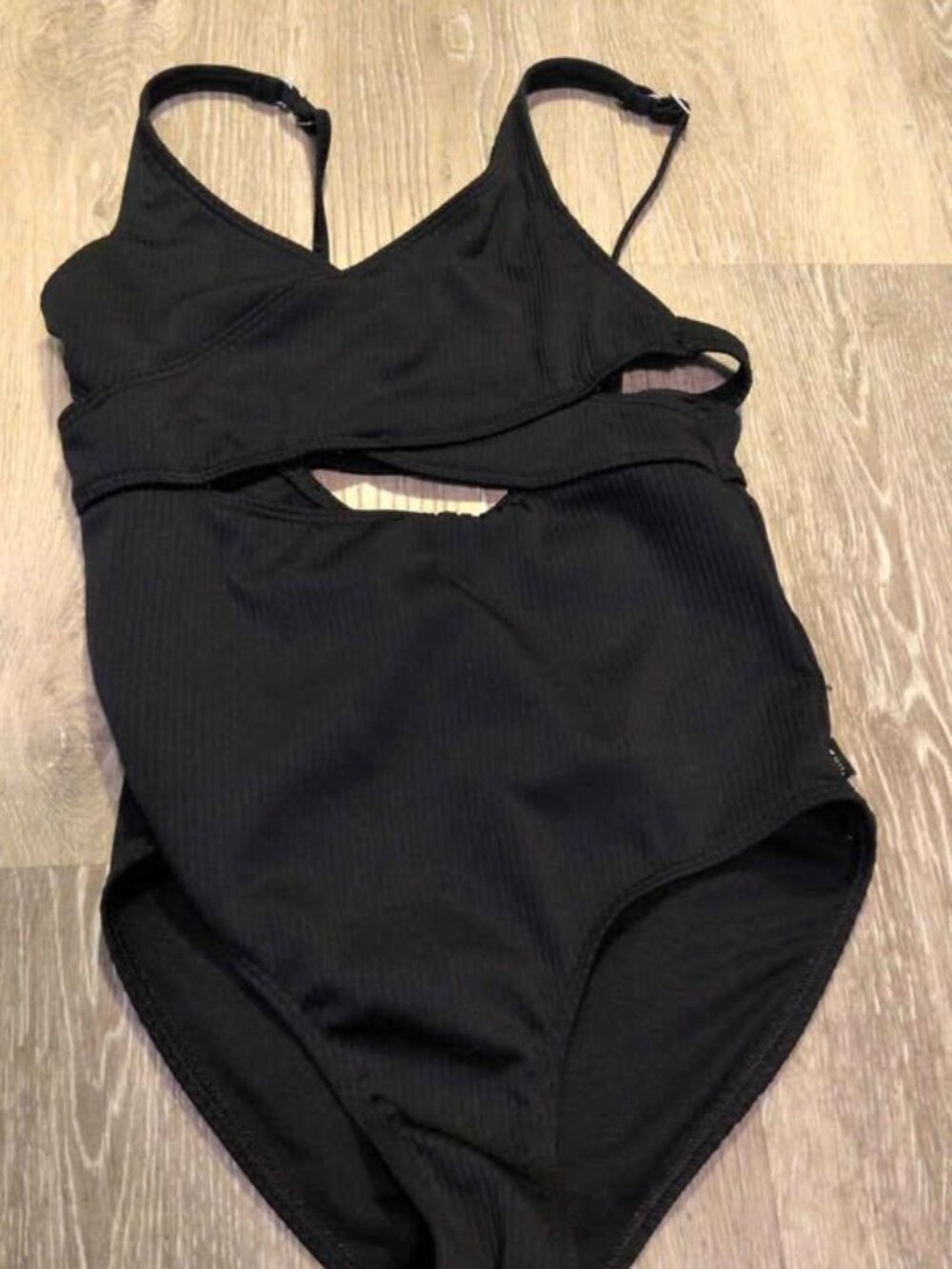 Abercrombie Kids Black One-Piece Swimsuit 9/10 girls